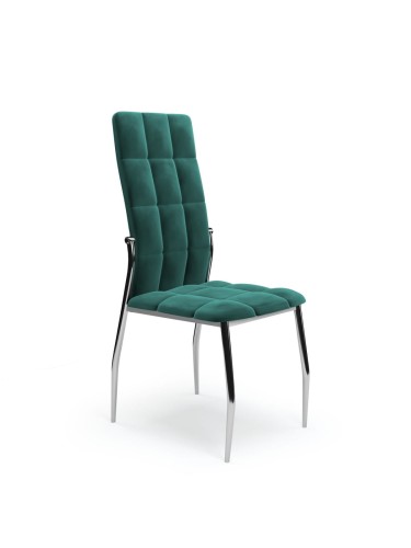 K416 krzesło ciemny zielony velvet 
