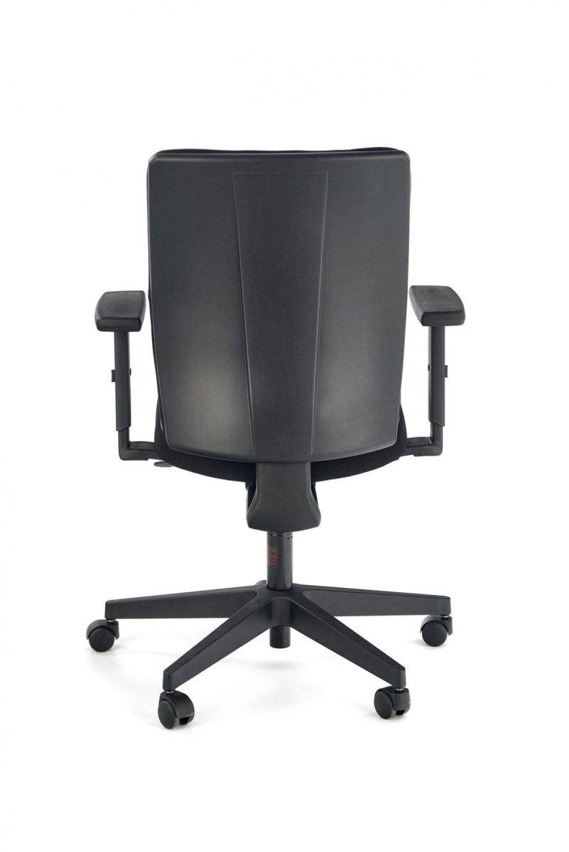 POP fotel pracowniczy, kolor: pasek boczny - czarny RN60999, front - czerwony M04