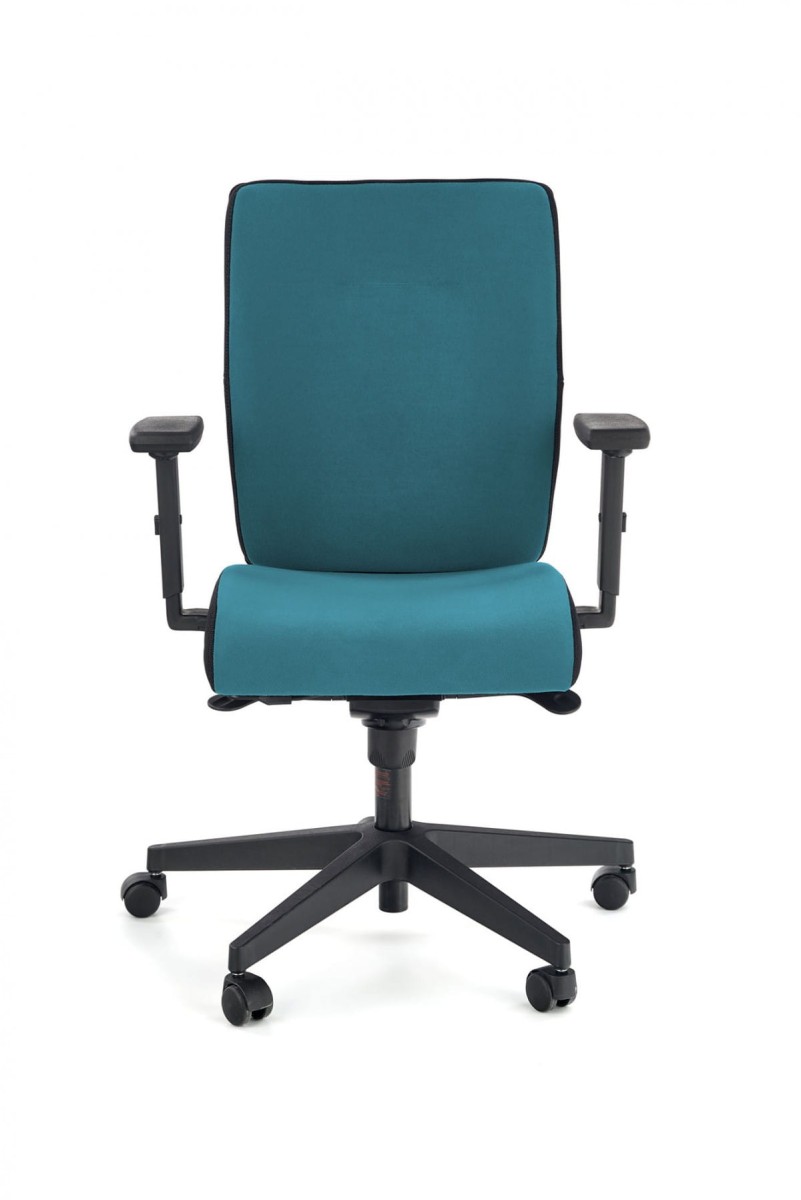 POP fotel pracowniczy, kolor: pasek boczny - czarny RN60999, front - niebieski M31