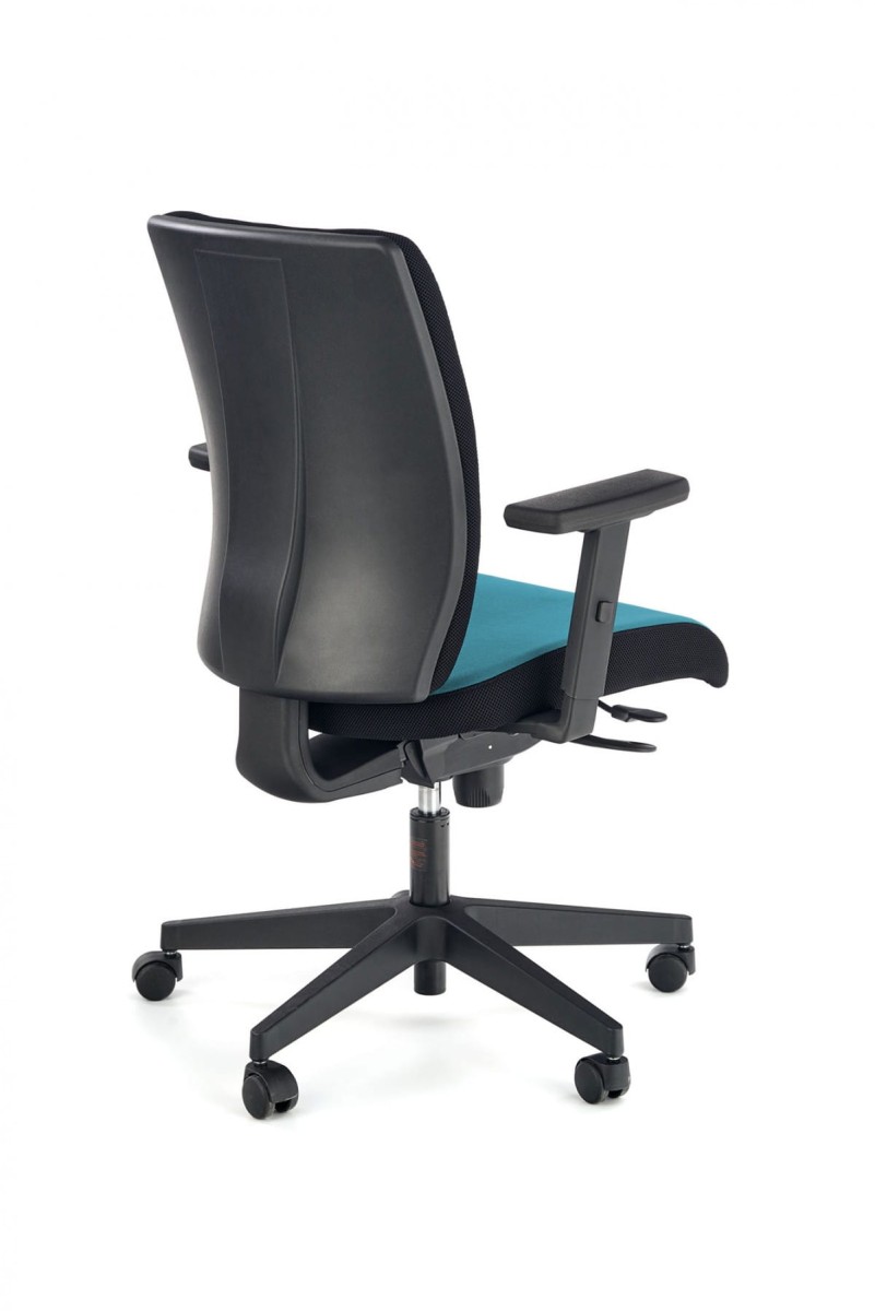 POP fotel pracowniczy, kolor: pasek boczny - czarny RN60999, front - niebieski M31