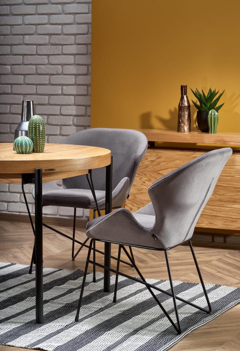 INFERNO stół rozkładany dąb naturalny - czarny (2p=1szt)