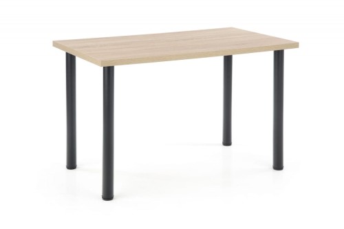 MODEX 2 120 stół kolor blat - dąb sonoma, nogi - czarny 