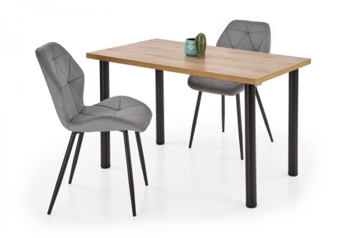 MODEX 2 120 stół kolor blat - dąb wotan, nogi - czarny 