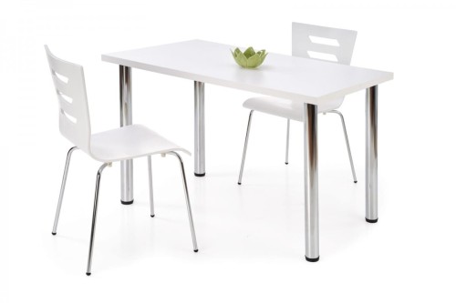 MODEX 120 stół kolor blat - biały, nogi - chrom 