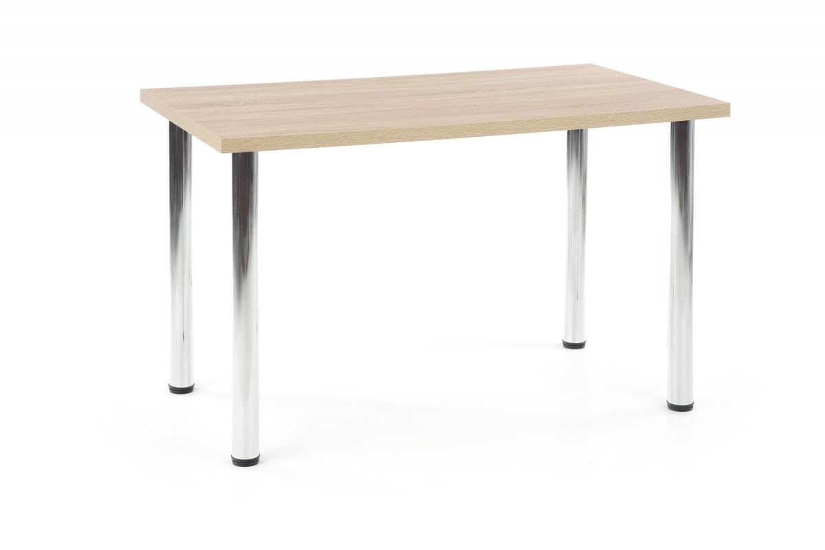 MODEX 120 stół kolor blat - dąb sonoma, nogi - chrom (2p=1szt)