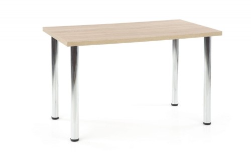 MODEX 120 stół kolor blat - dąb sonoma, nogi - chrom