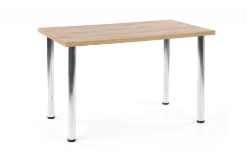MODEX 120 stół kolor blat - dąb wotan, nogi - chrom 