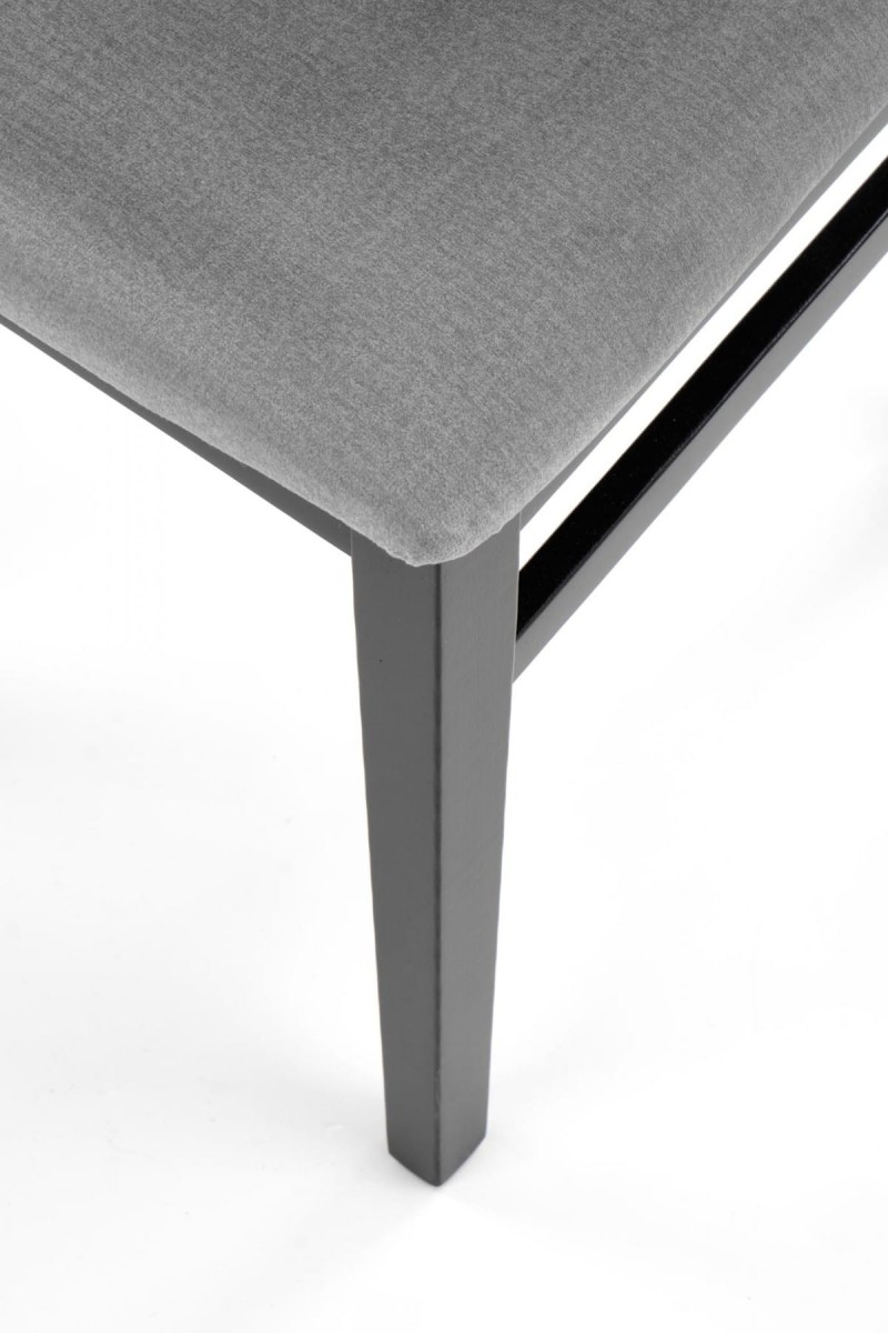 SYLWEK1 krzesło czarny / tap: velvet Monolith 85 (popiel) (1p=2szt)