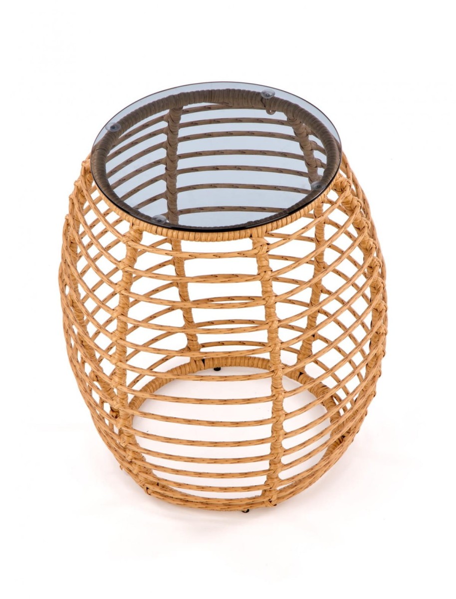 BARREL ława naturalny-czarny (1p=1szt)