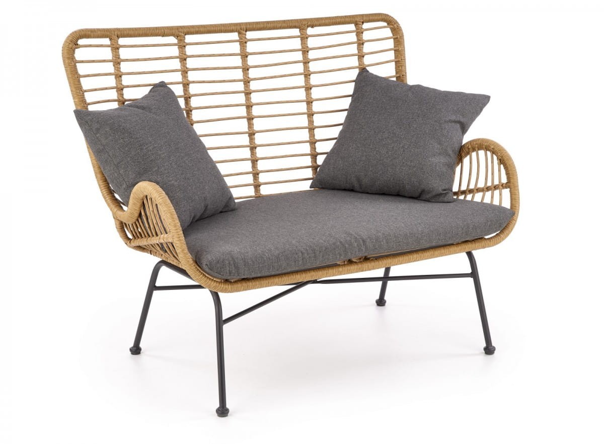IKARO XL sofa naturalny-popiel (1p=2szt)