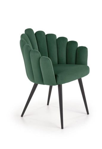K410 krzesło c. zielony velvet 