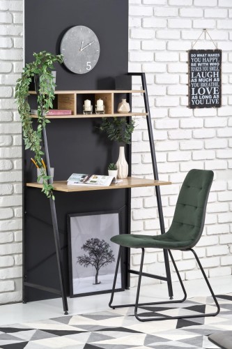 NARVIK B2 biurko czarny / dąb sonoma 