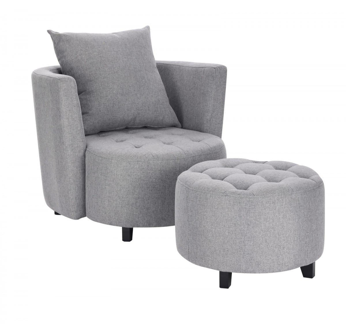 HAMPTON fotel popielaty (1p=1szt)