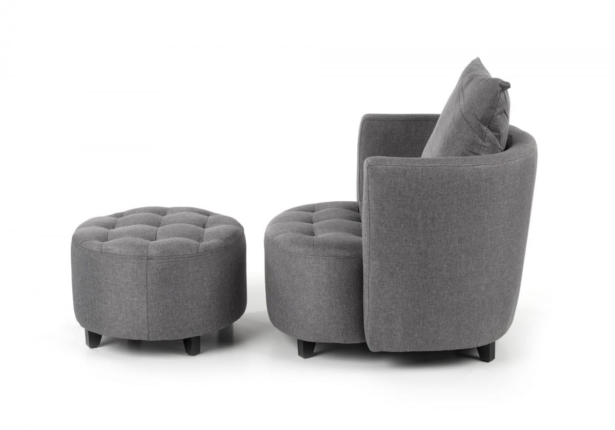 HAMPTON fotel popielaty (1p=1szt)