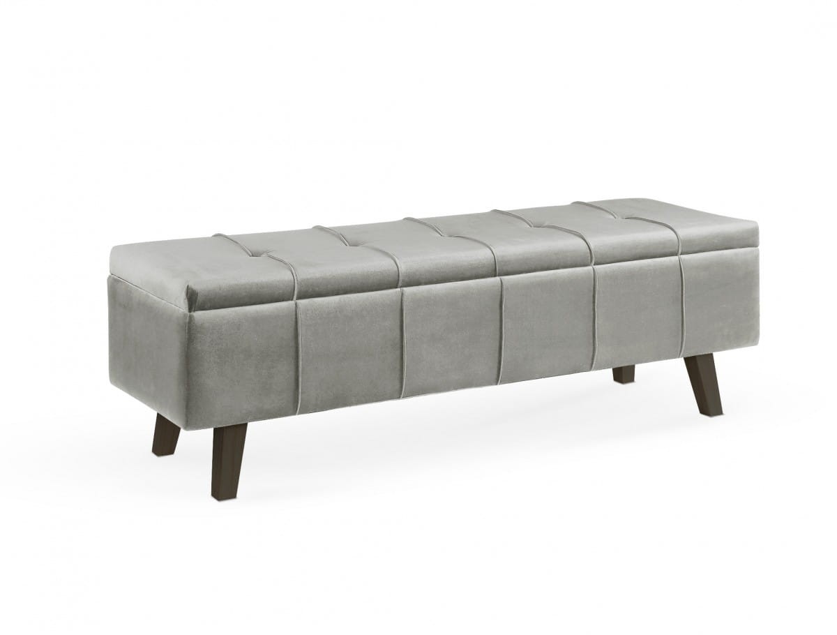 MASSIMO ławka popielaty velvet (1p=1szt)