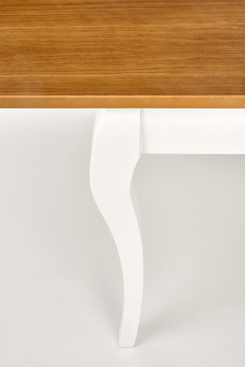 WINDSOR stół rozkładany 160-240x90x76 cm kolor ciemny dąb/biały (2p=1szt)