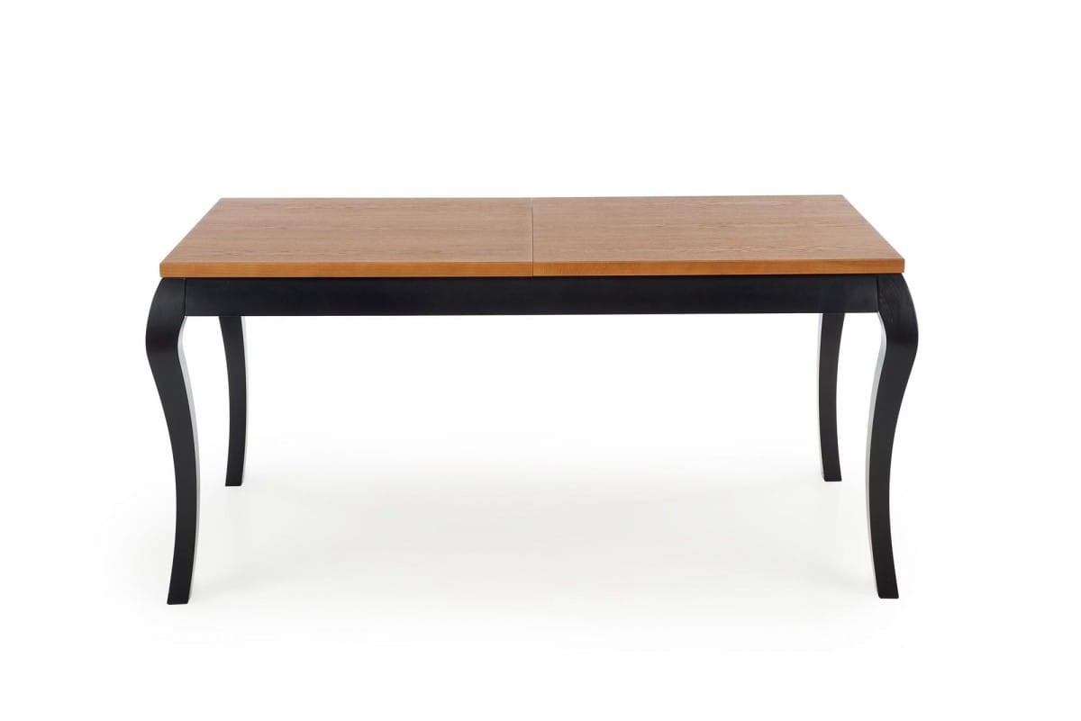 WINDSOR stół rozkładany 160-240x90x76 cm kolor ciemny dąb/czarny (2p=1szt)