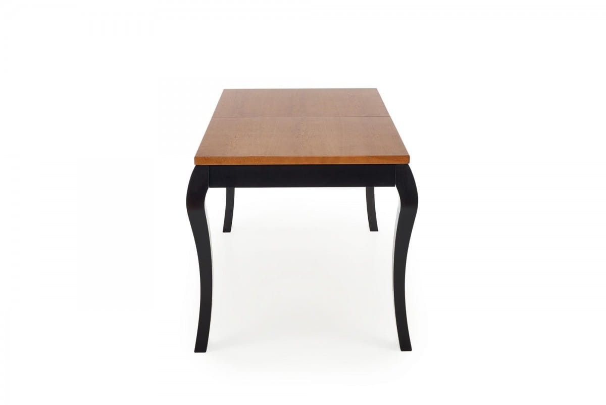 WINDSOR stół rozkładany 160-240x90x76 cm kolor ciemny dąb/czarny (2p=1szt)