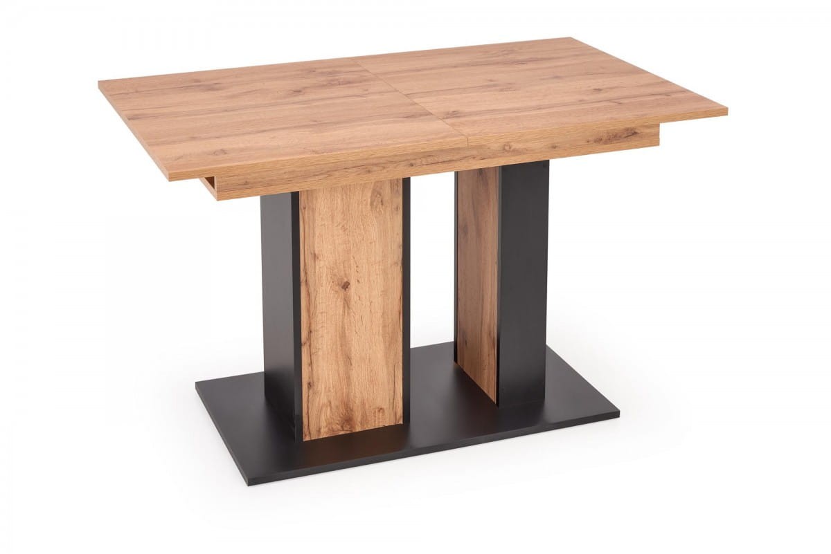 XARELTO stół rozkładany dąb wotan - czarny (1p=1szt)