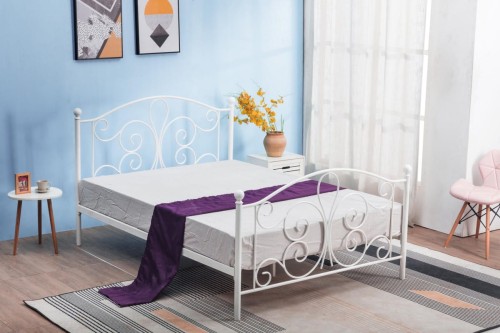 PANAMA 120 cm łóżko metalowe biały 