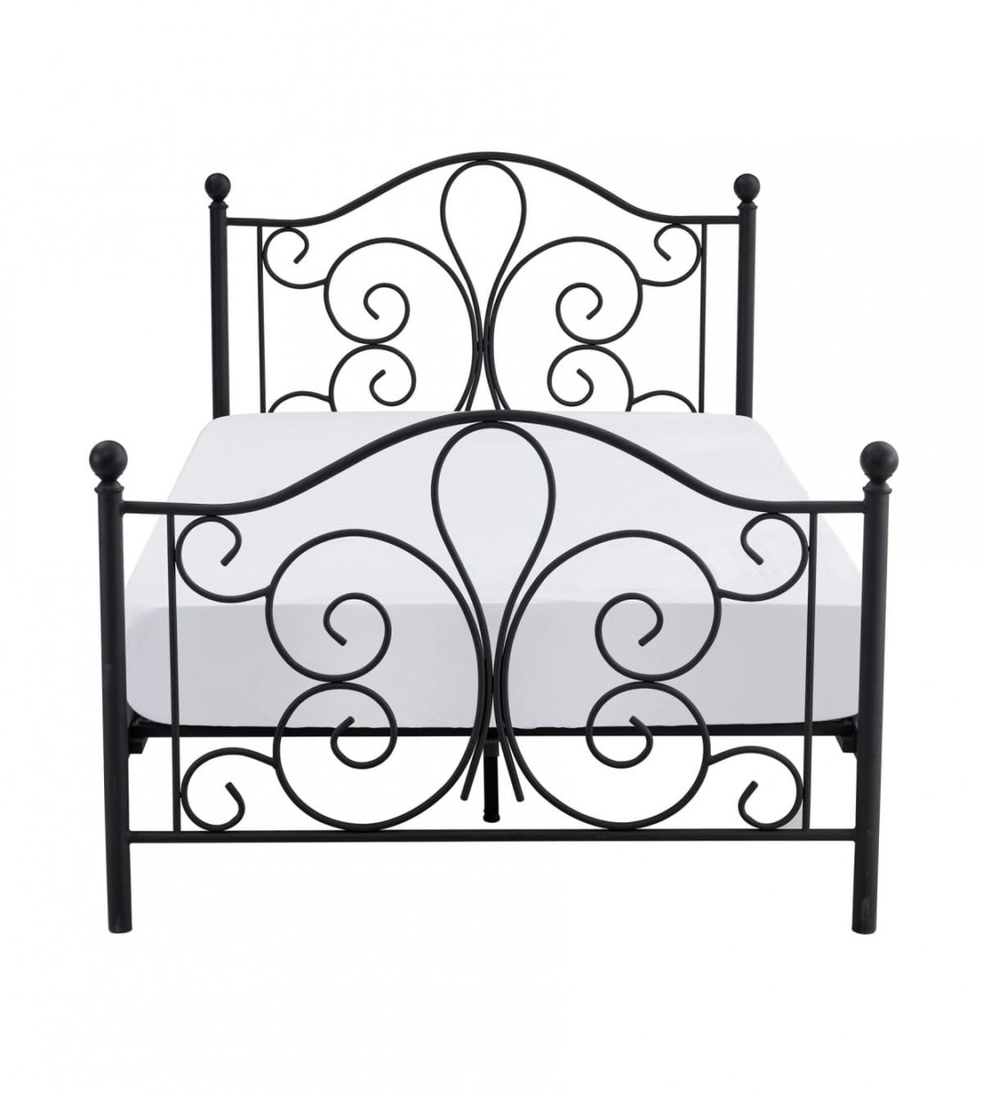 PANAMA 120 cm łóżko metalowe czarny (2p=1szt)