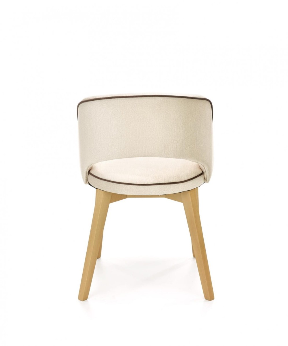 MARINO krzesło dąb miodowy / tap. MONOLITH 04 (kremowy) (1p=1szt)