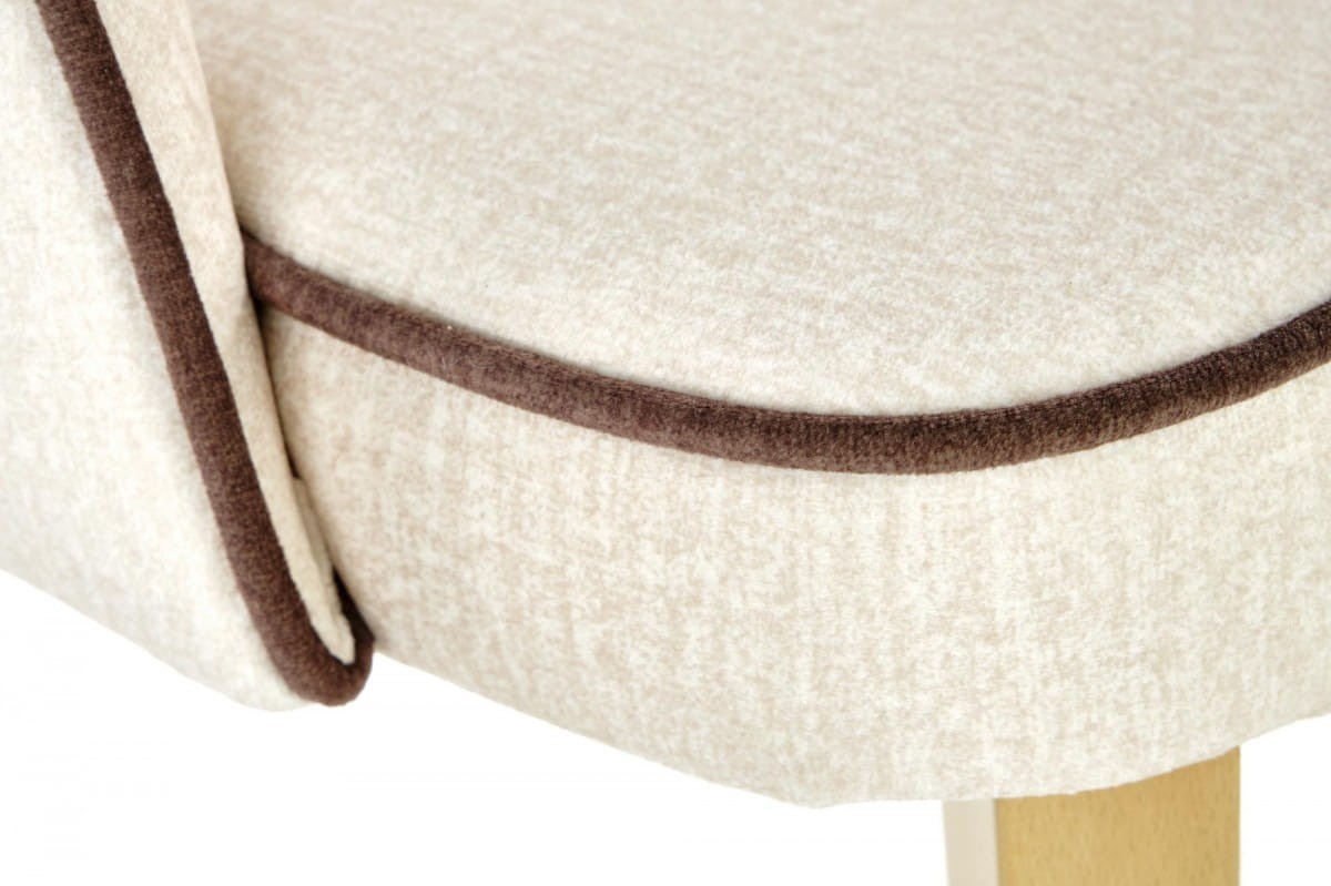 MARINO krzesło dąb miodowy / tap. MONOLITH 04 (kremowy) (1p=1szt)