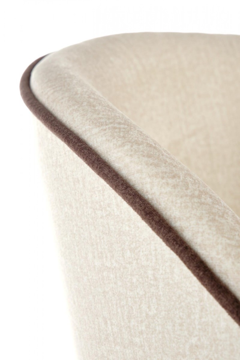 MARINO krzesło dąb miodowy / tap. MONOLITH 04 (kremowy) (1p=1szt)