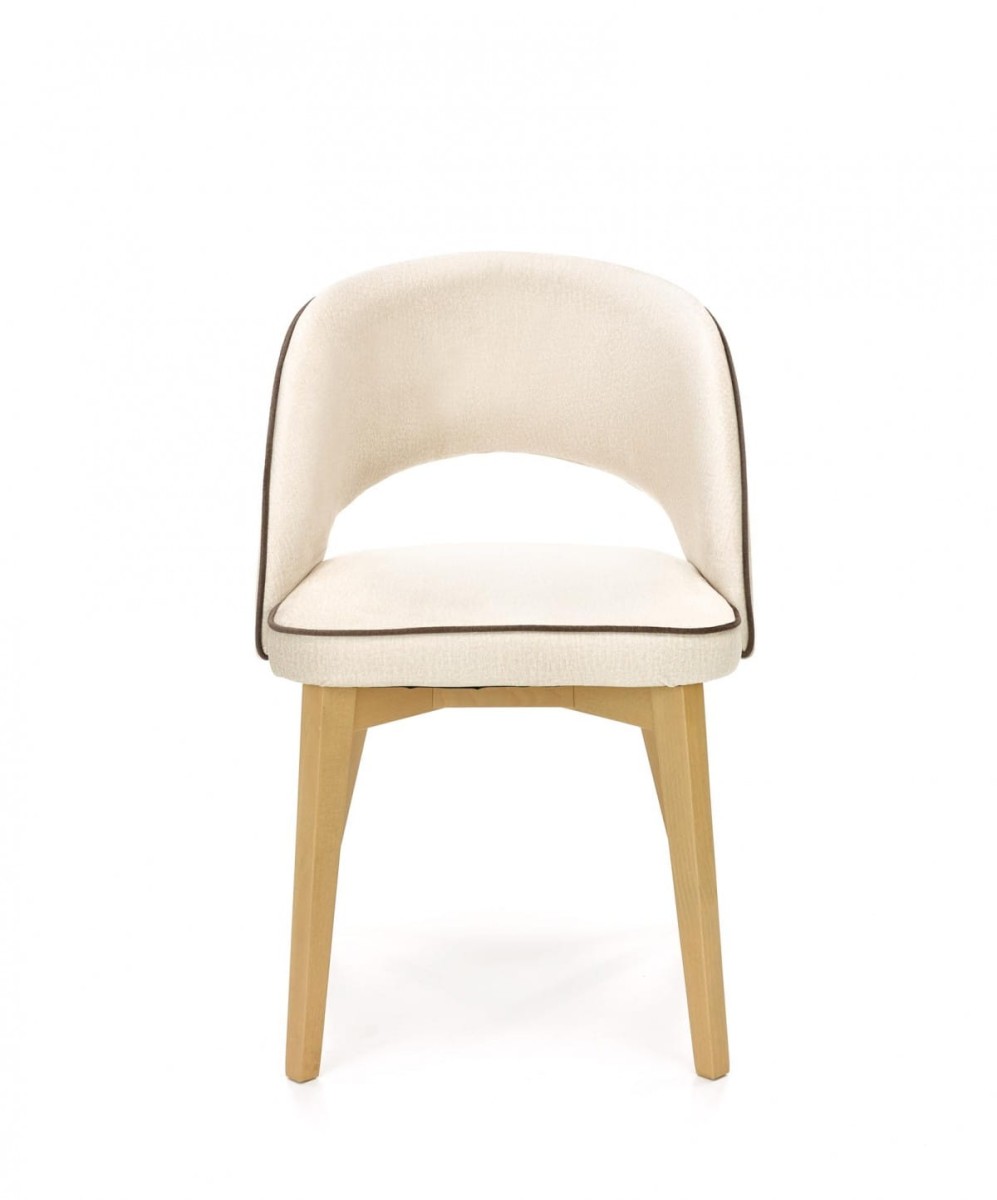 MARINO krzesło dąb miodowy / tap. MONOLITH 04 (kremowy) (1p=1szt)