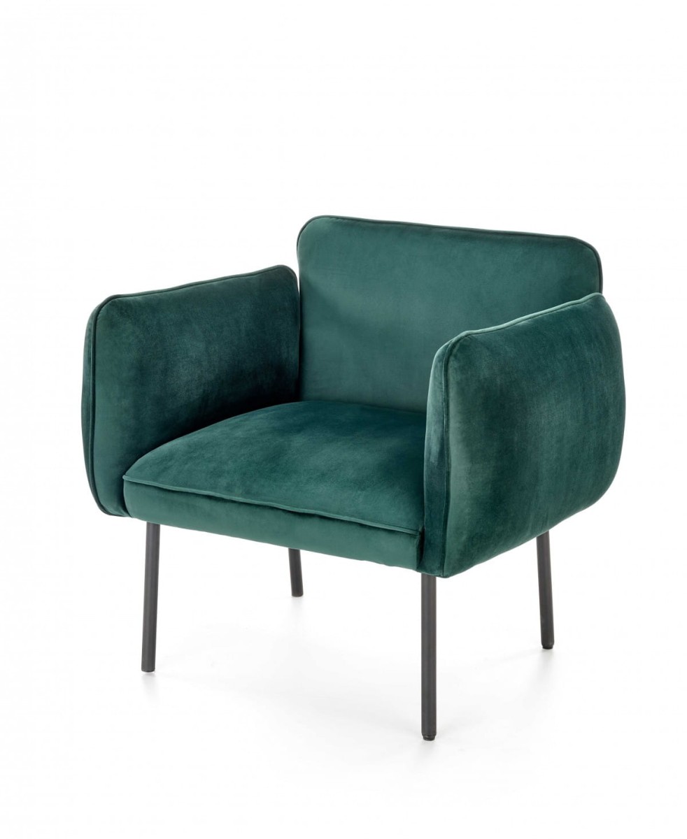 BRASIL fotel wypoczynkowy ciemny zielony/ czarny (1p=1szt)