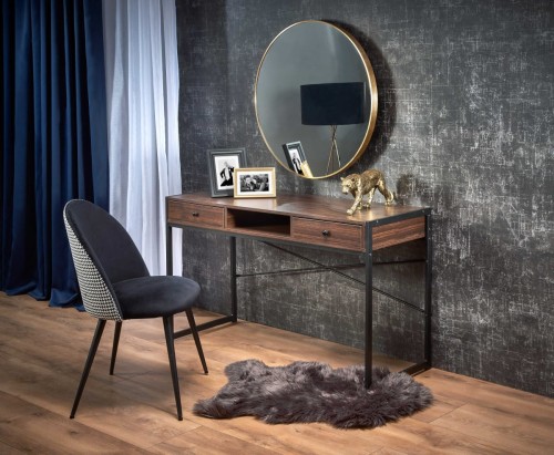 B46 biurko orzechowy / czarny 