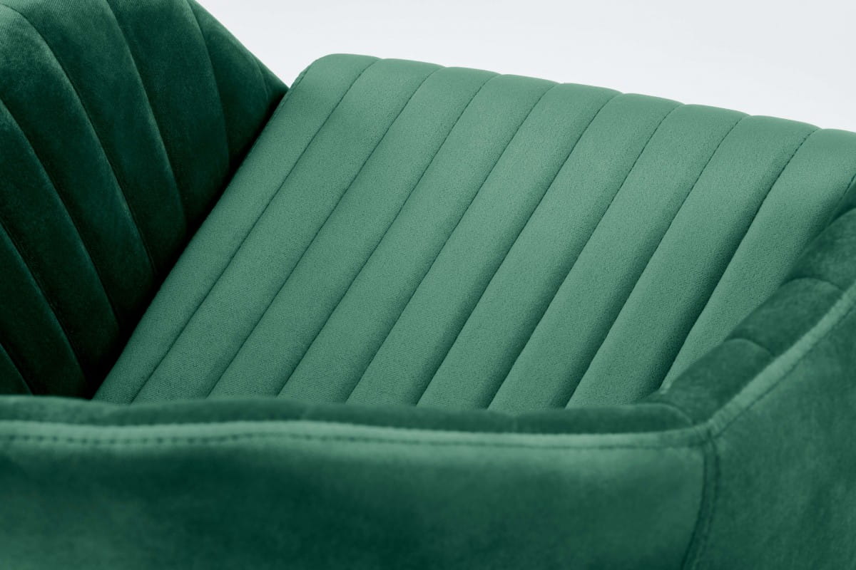 FRESCO fotel młodzieżowy ciemny zielony velvet (1p=1szt)