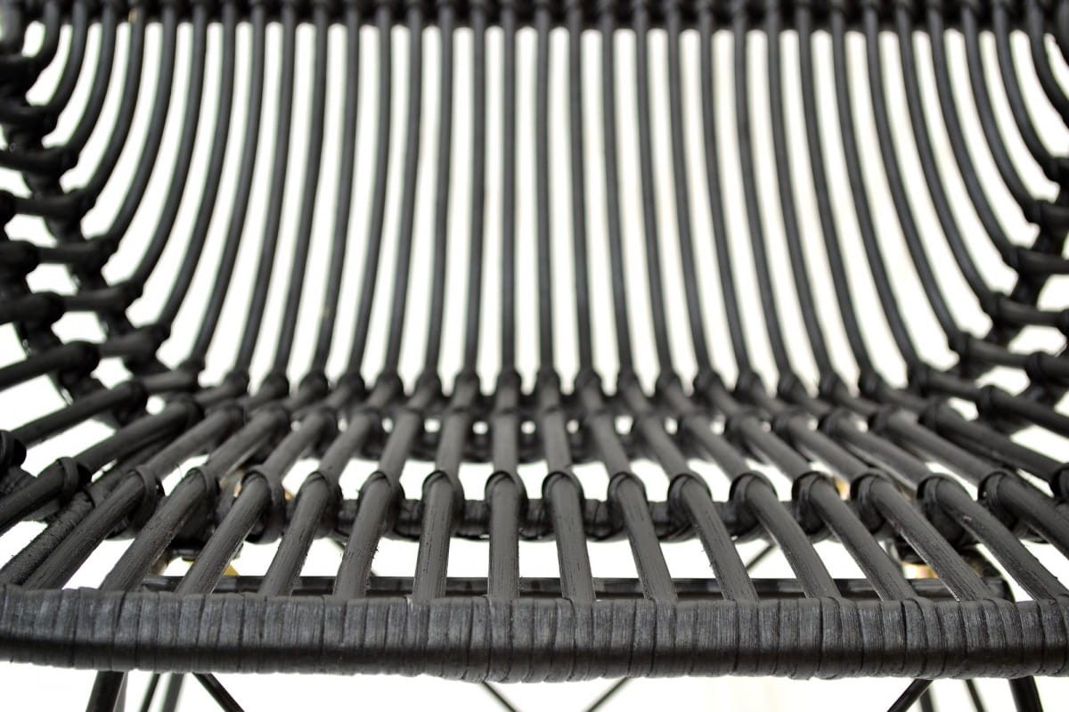 K335 krzesło rattan czarny (2p=1szt)