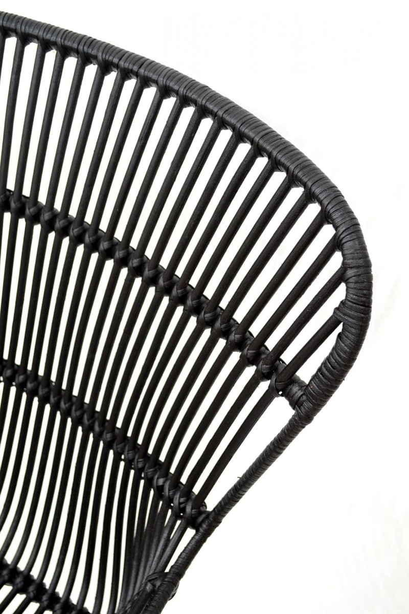K335 krzesło rattan czarny (2p=1szt)