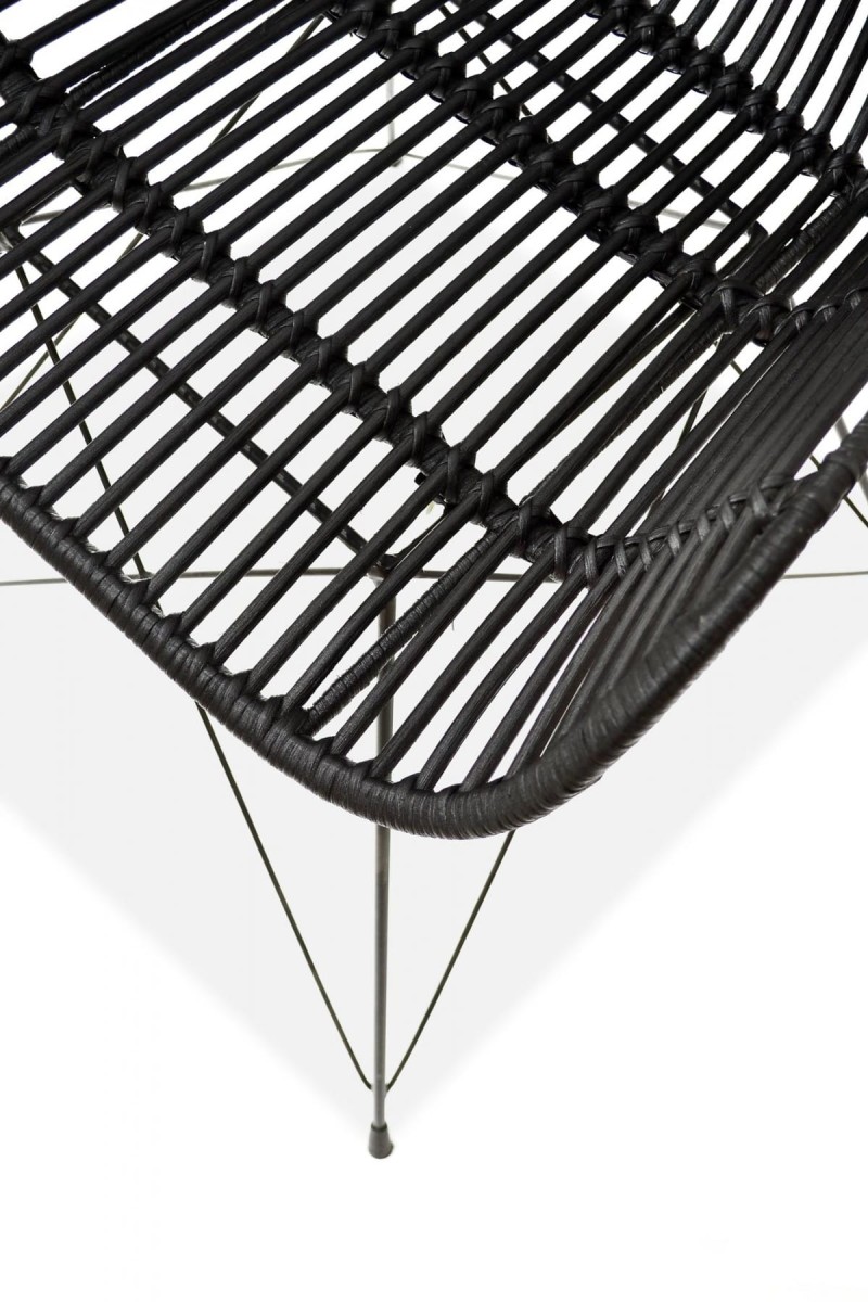 K335 krzesło rattan czarny (2p=1szt)