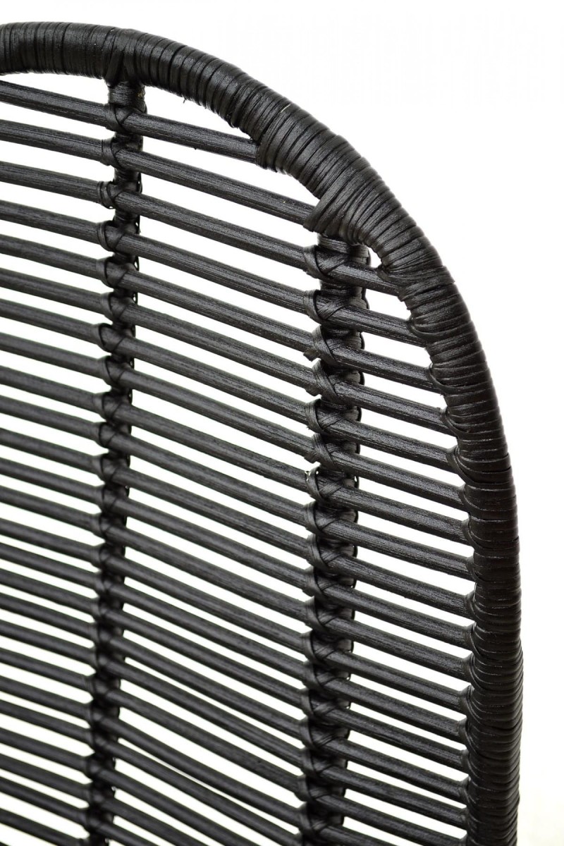 K337 krzesło rattan czarny (2p=1szt)