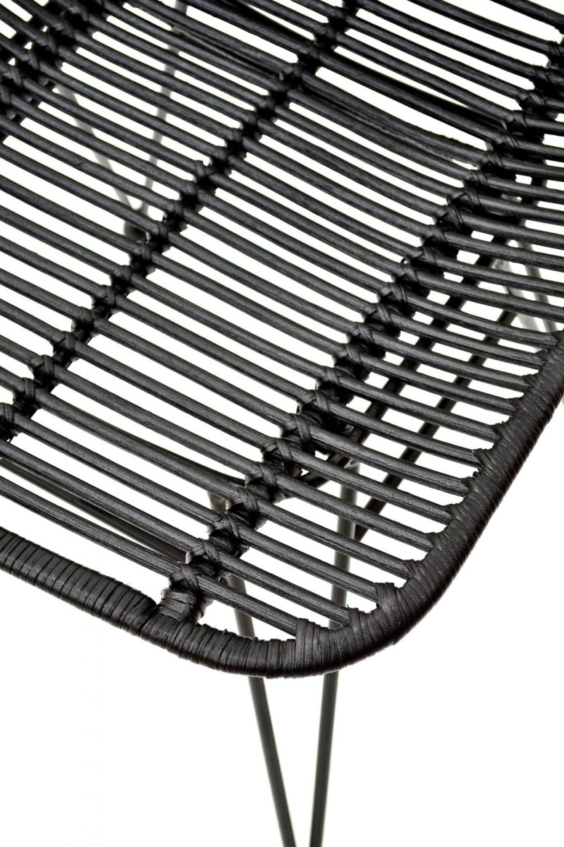 K337 krzesło rattan czarny (2p=1szt)