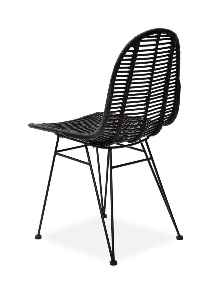 K337 krzesło rattan czarny (2p=1szt)