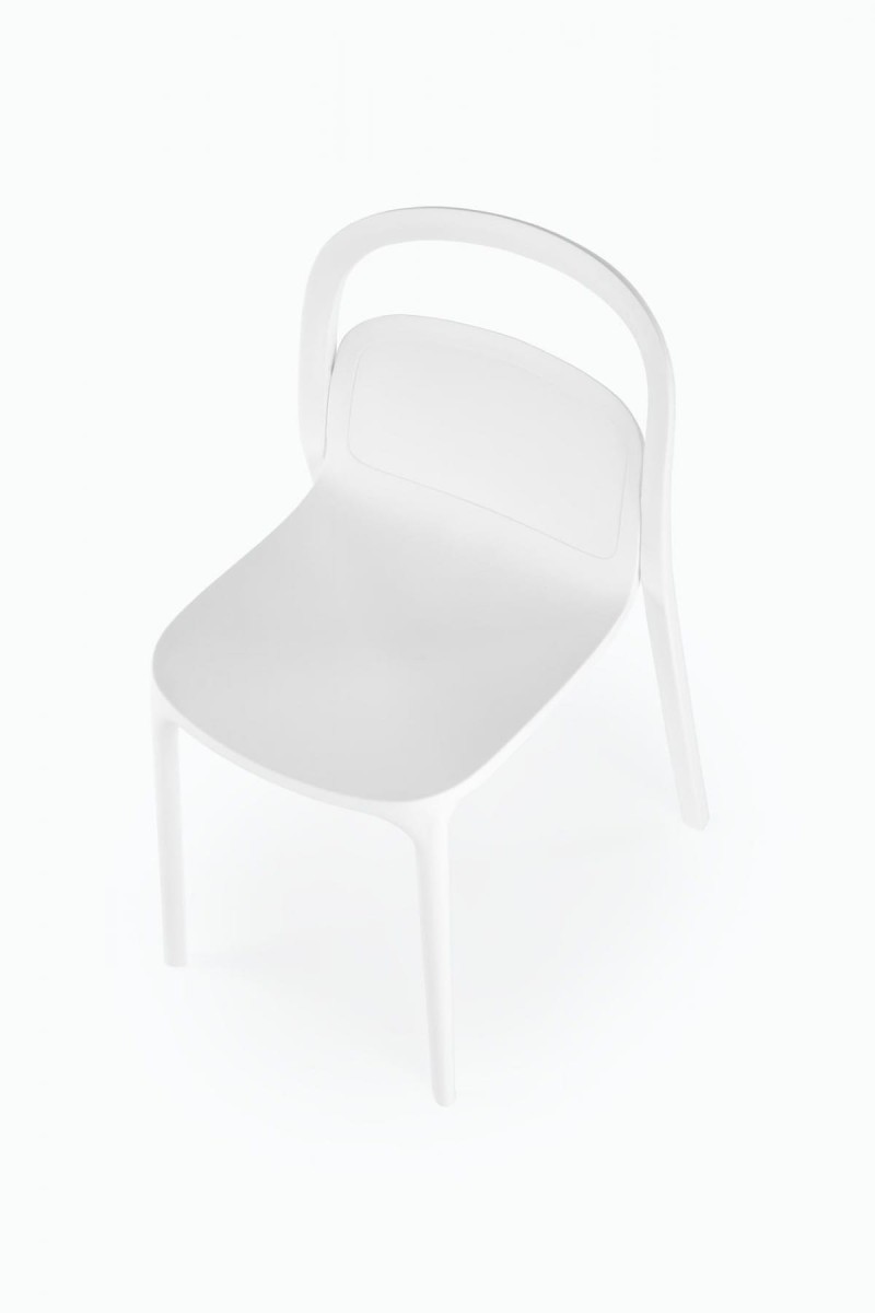 K490 krzesło plastik biały (1p=4szt)