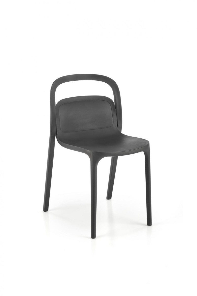 K490 krzesło plastik czarny(1p=4szt)