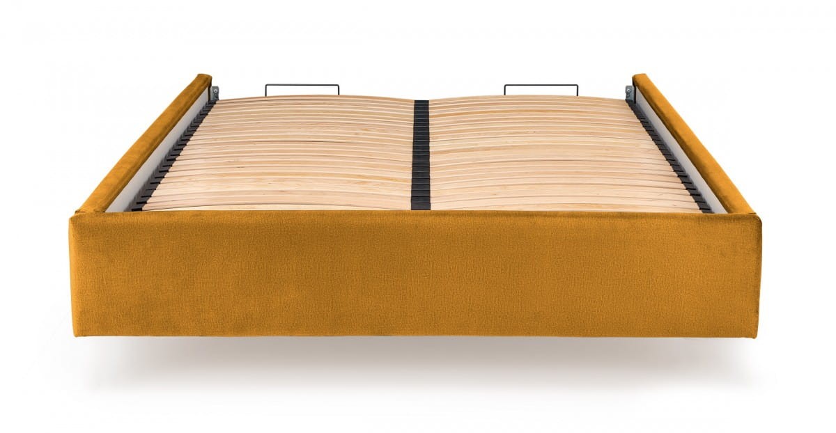 MODULO korpus łóżko 160 - musztardowy tap. Monolith 48 (3p=1szt)