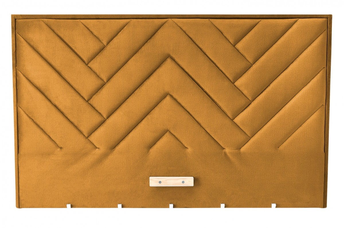 MODULO W1 łóżko 160 - wezgłowie musztardowy tap. Monolith 48 (1p=1szt)
