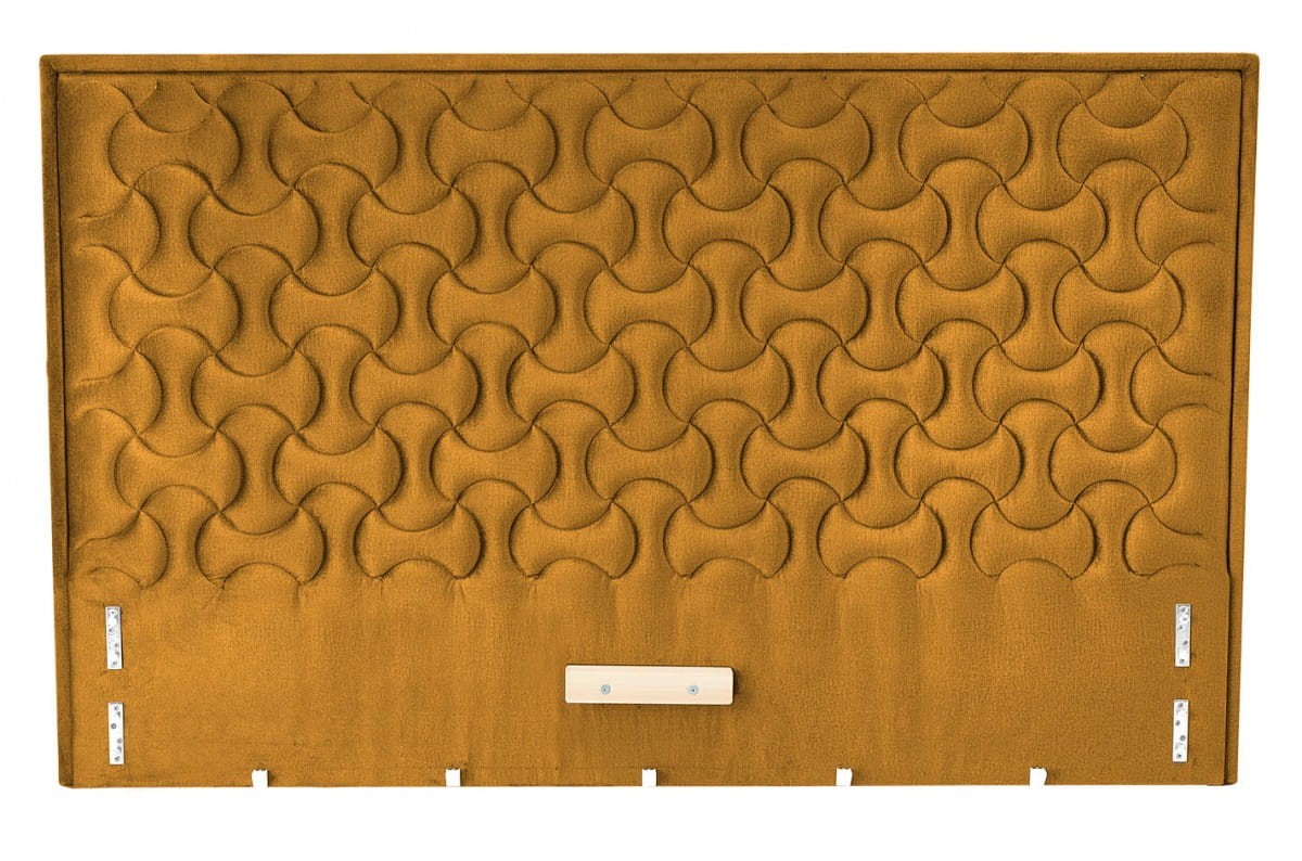 MODULO W2 łóżko 160 - wezgłowie musztardowy tap. Monolith 48 (1p=1szt)