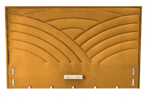 MODULO W3 łóżko 160 - wezgłowie musztardowy tap. Monolith 48 (1p=1szt)