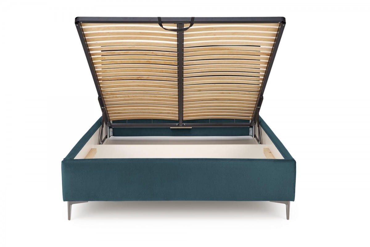 MODULO W5 łóżko 160 - wezgłowie ciemny zielony tap. Monolith 37 (1p=1szt)