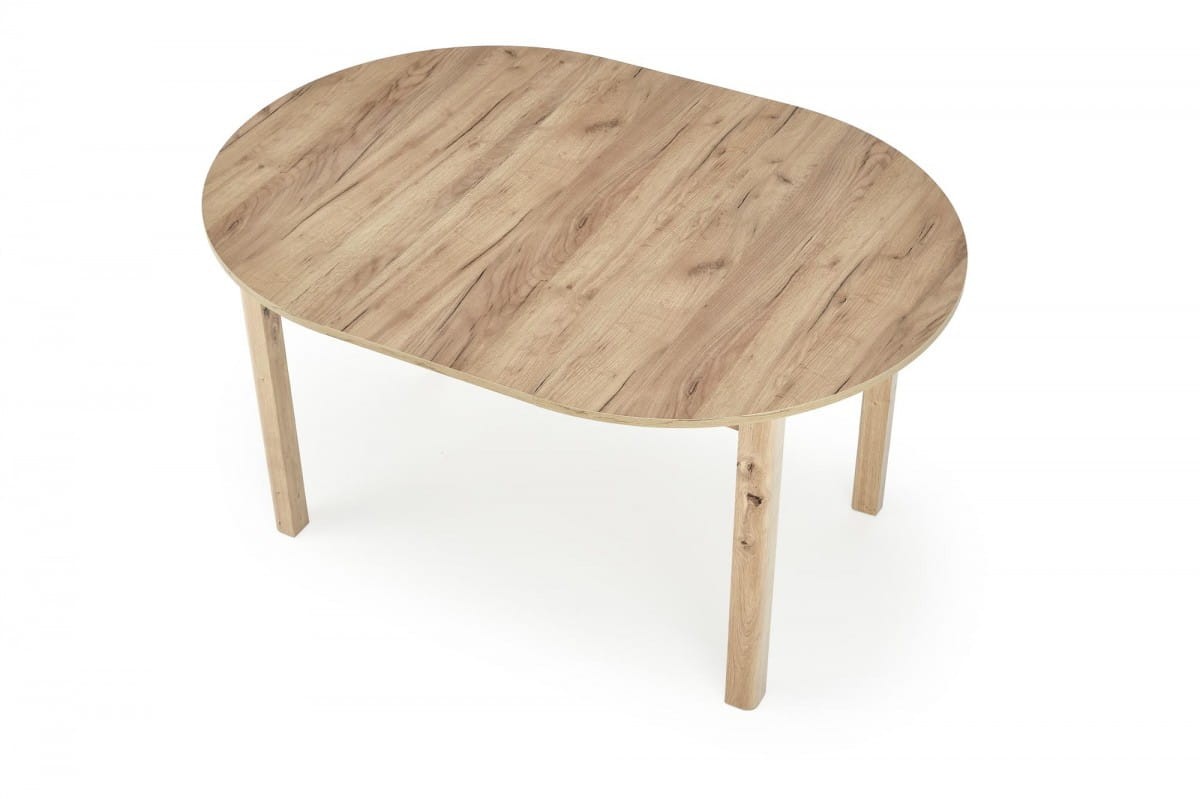 RINGO stół kolor blat dąb craft, nogi - dąb craft (102-142x102x76 cm) (2p=1szt)