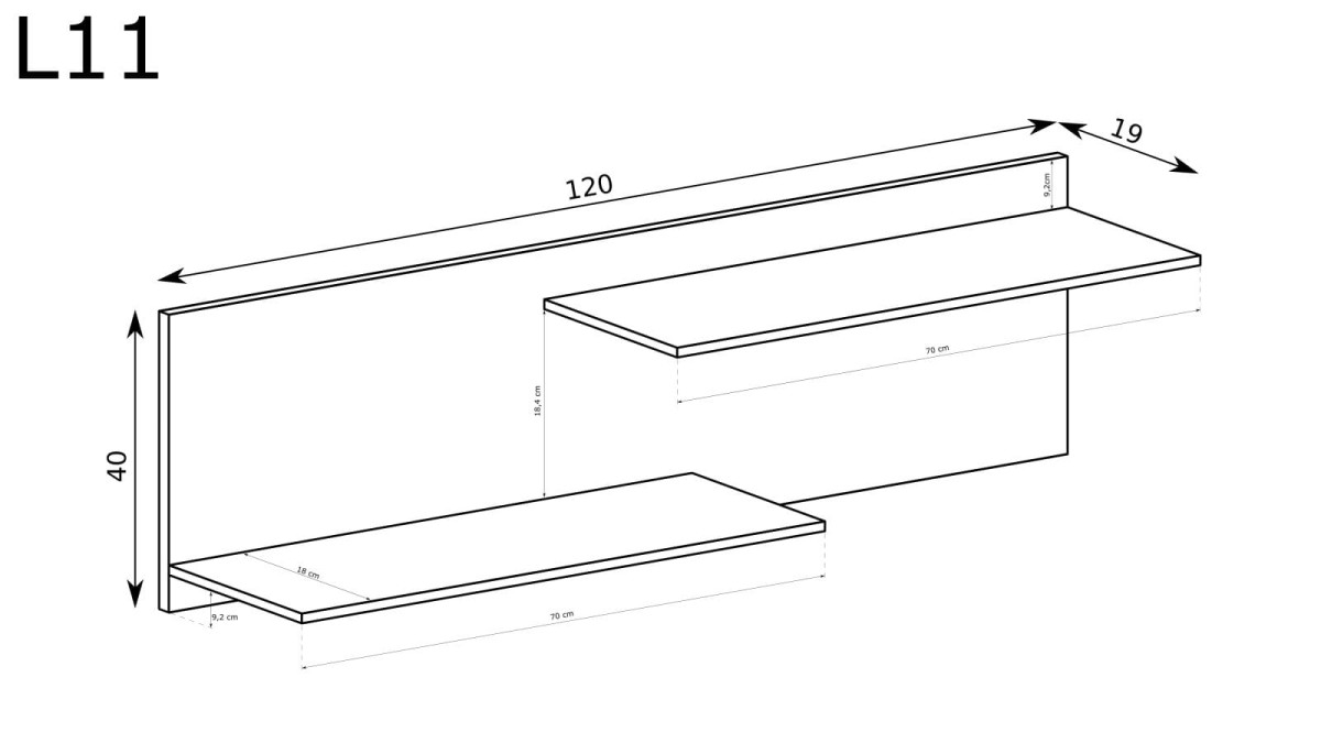 Półka Livinio L-11