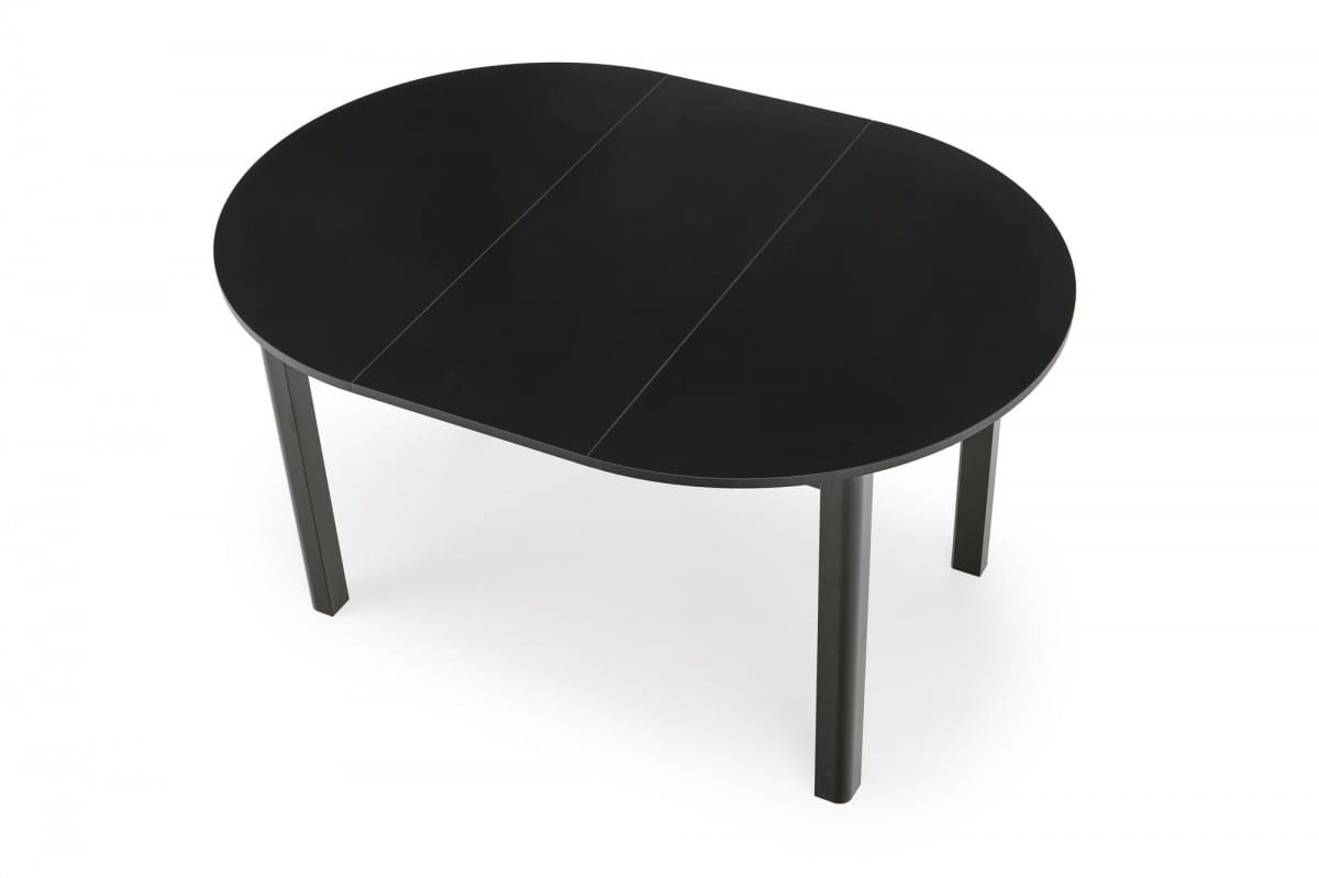 RINGO stół kolor blat czarny, nogi - czarny (102-142x102x76 cm) (2p=1szt)
