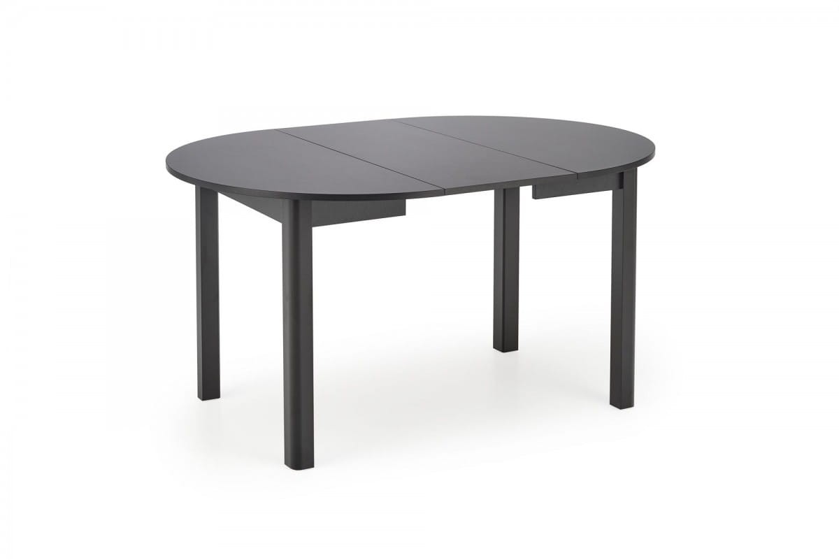 RINGO stół kolor blat czarny, nogi - czarny (102-142x102x76 cm) (2p=1szt)