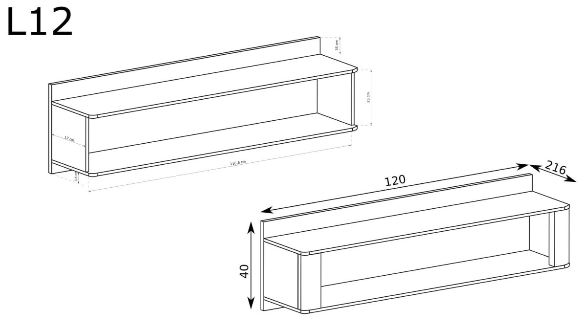 Półka Livinio L-12